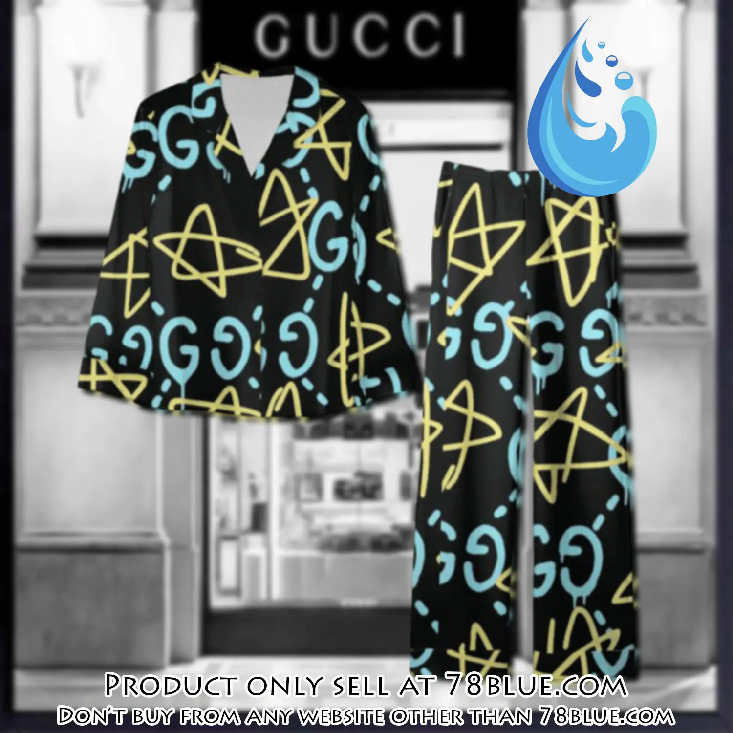 Trending luxury gc satin pajama set pjs1066 78b2035084